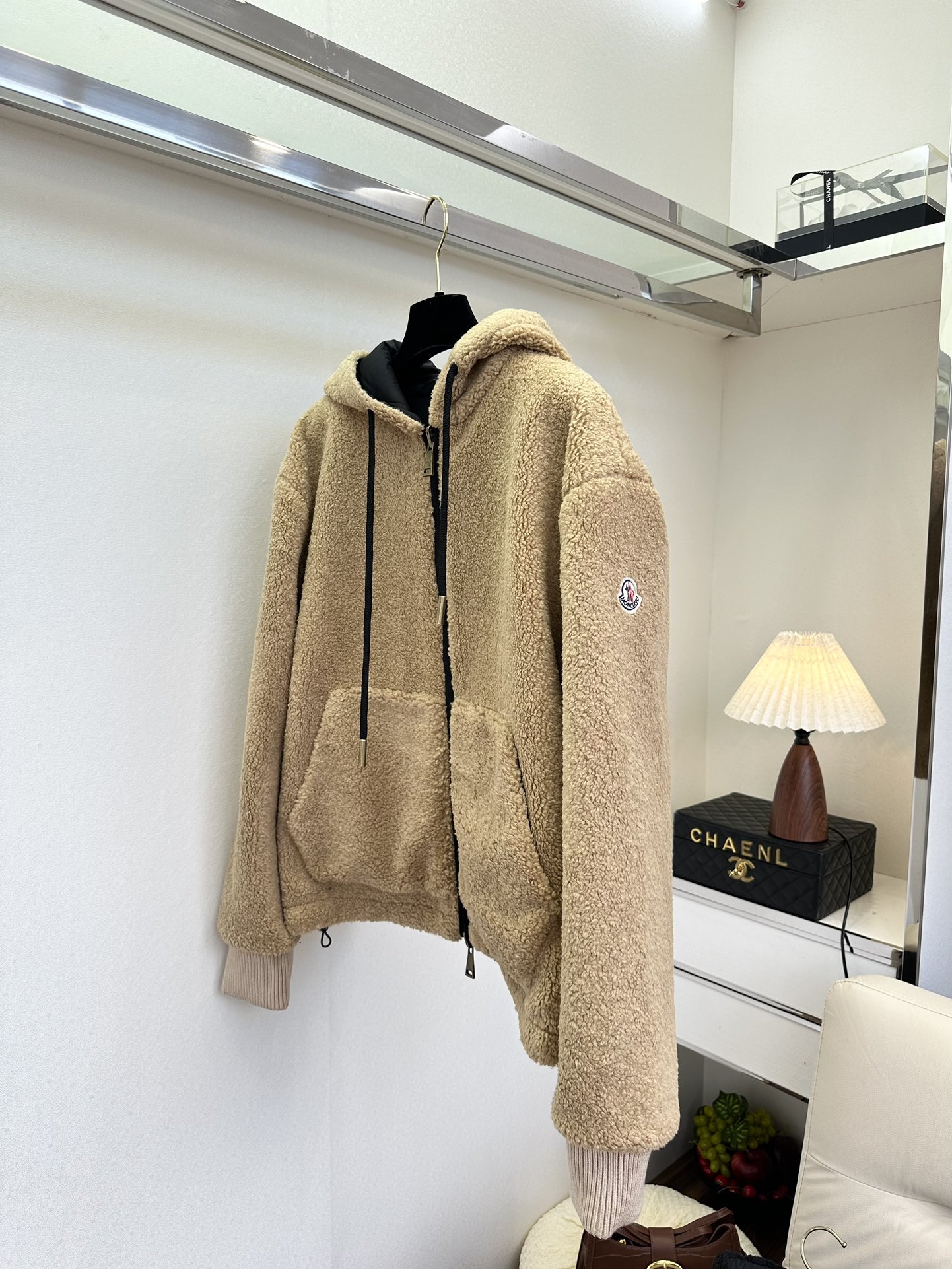 25 F 蒙口 连帽颗粒绒 正反两穿拉链外套² ●SIZE s m l ●