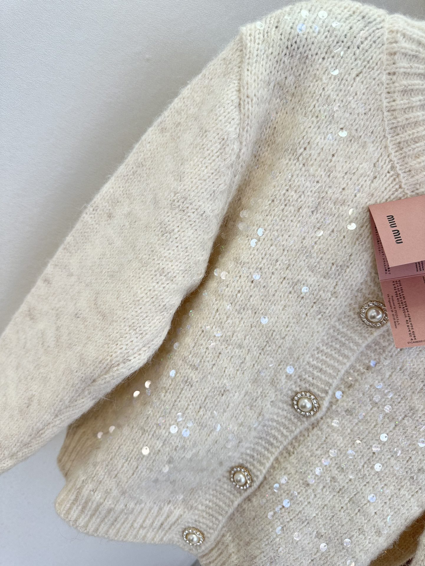 25 F 缪系女孩看过来 采用特殊亮片纱线 bingbing 的很显高级² ●SIZE SML●