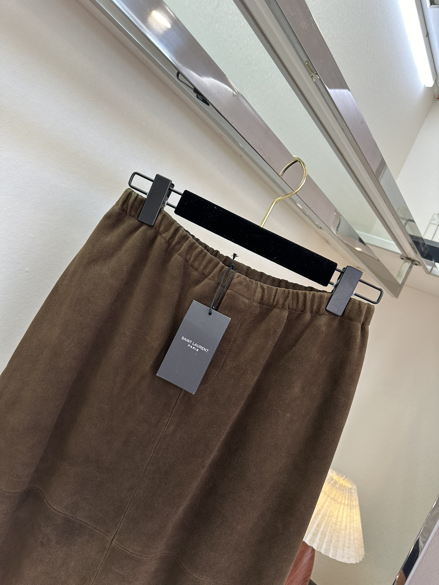 Elegant Brown Suede Midi Skirt - Timeless Style & Comfort 8 i1760057187 5368 6