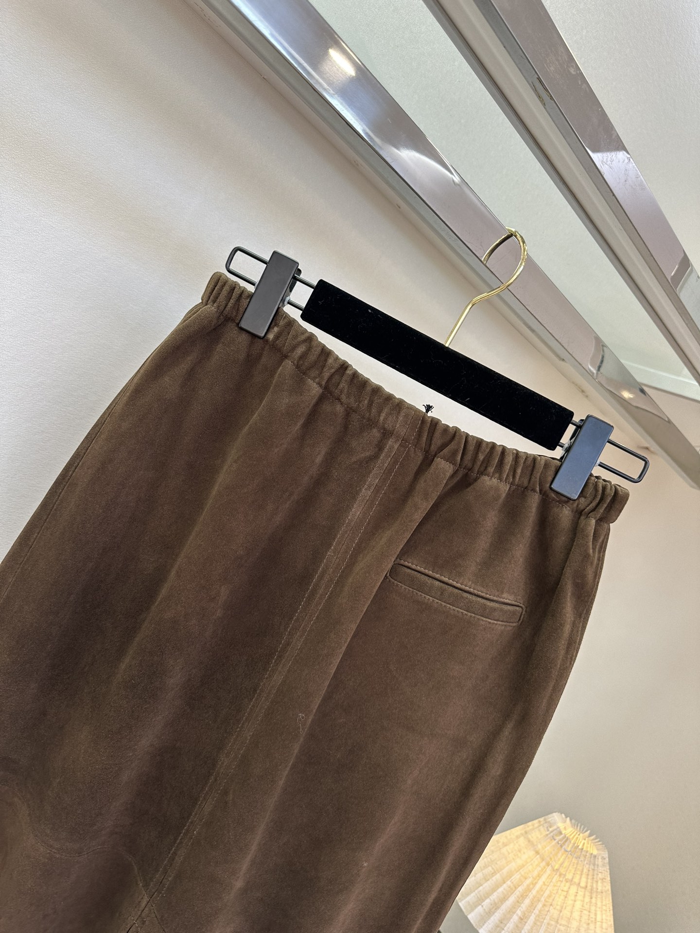 Elegant Brown Suede Midi Skirt - Timeless Style & Comfort 7 i1760057187 5952 5