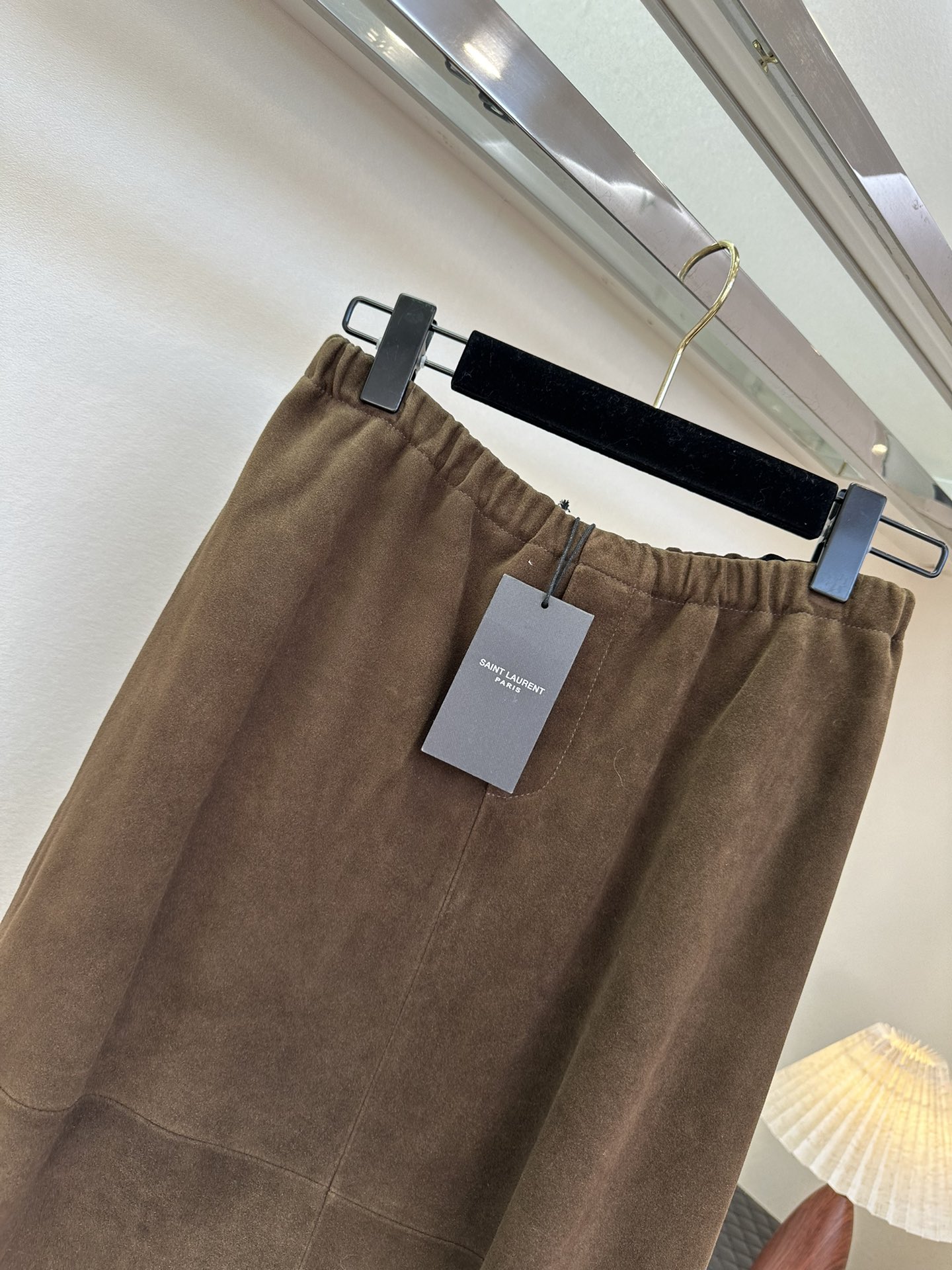 Elegant Brown Suede Midi Skirt - Timeless Style & Comfort 6 i1760057187 6154 4