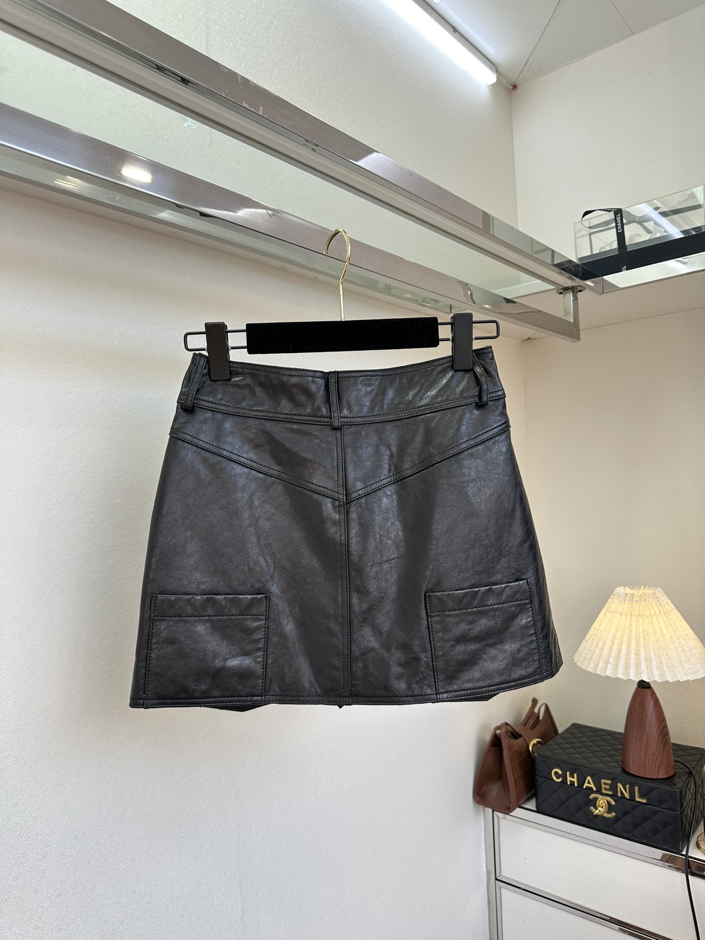 Italian Lambskin A-Line Mini Skirt - Timeless & Slimming Essential 8 i1760057389 5528 6