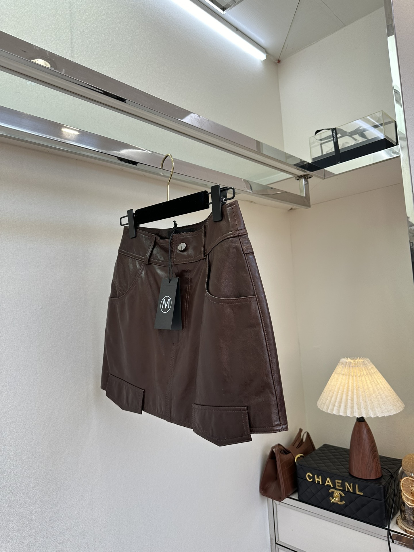 Italian Lambskin A-Line Mini Skirt - Timeless & Slimming Essential 4 i1760057389 5669 2