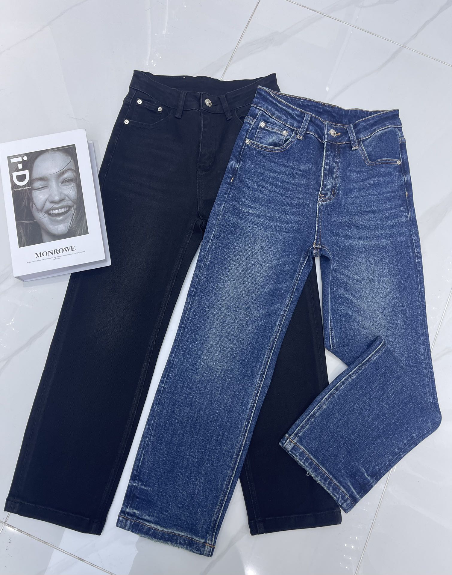 Versace Embroidered Slim-Fit Jeans: Comfortable Stretch Denim, Stylish Logo Detail