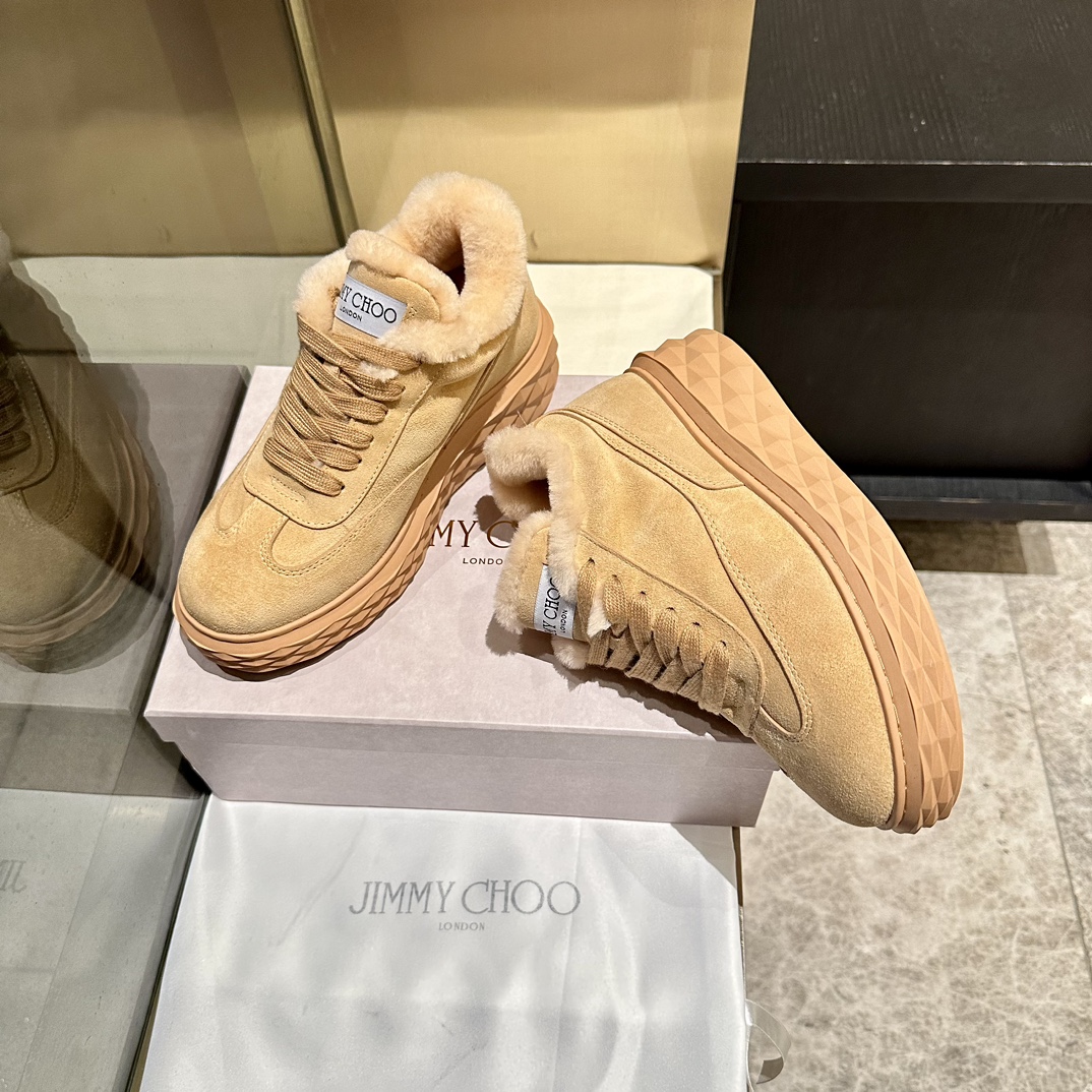 Jimmy Choo Exclusive Original Sole Casual Sneakers - Warm Sheep Wool 7 i1760070035 1490 4
