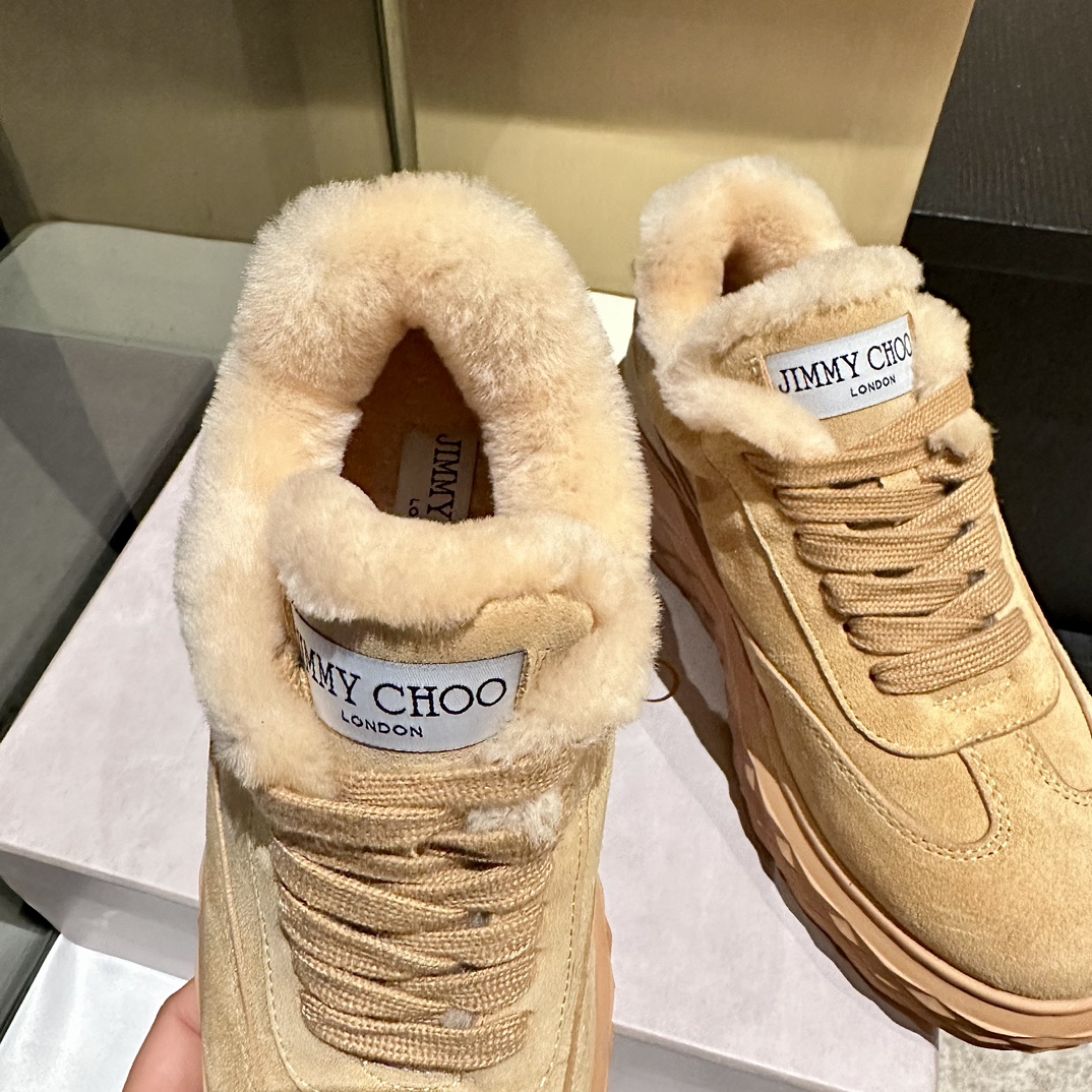 Jimmy Choo Exclusive Original Sole Casual Sneakers - Warm Sheep Wool 9 i1760070035 3955 6