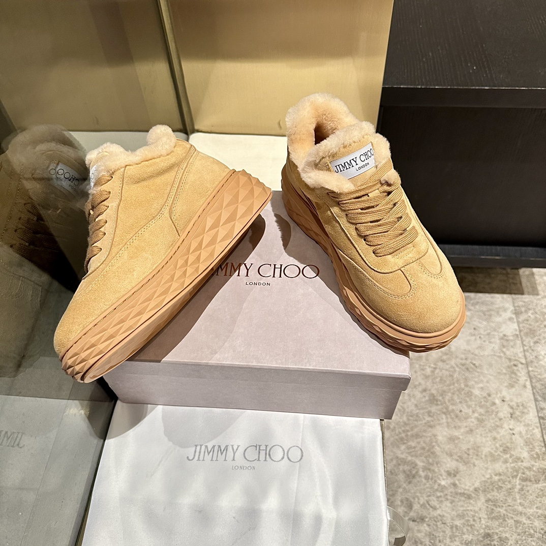 Jimmy Choo Exclusive Original Sole Casual Sneakers - Warm Sheep Wool 8 i1760070035 9058 5