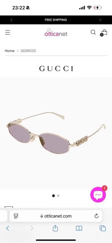 ‼️GUCC* MODEL：GG1802S SIZE:58口18-145