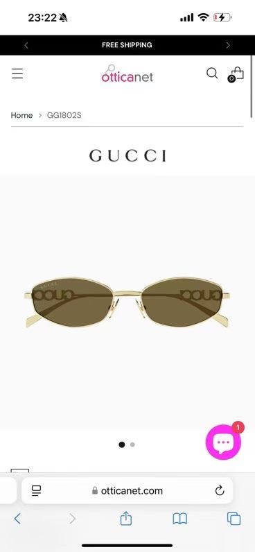 ‼️ 官网图 GUCC* MODEL：GG1802S SIZE:58口18-145