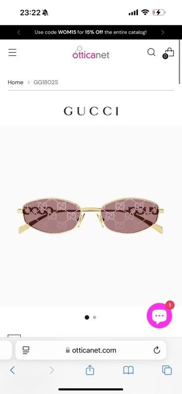 ‼️ 官网图 GUCC* MODEL：GG1802S SIZE:58口18-145