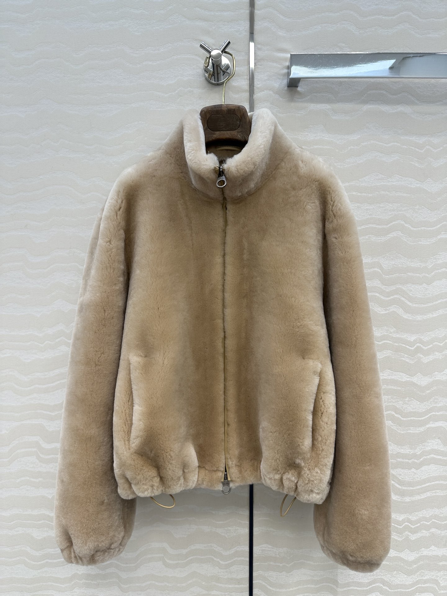 Veste Bomber en Peau de Mouton Mérinos Espagnole Véritable pour Femme
