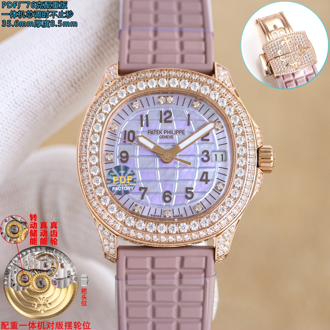 NO:552778,Platinum and rose gold diamond rings have the same price. T diamond ring with shell engraved surface and T diamond buckle for 2100. Full diamond shell with full diamond buckle for 2300 (standard delivery comes with a set of original box) PP+ Factory 78g counterweight version with more than seconds adjustment Patek Philippe AQUANAUT grenade 5068 series size 35.6MMX8.5MM movement 9015 modified to Cal.26-330 S C  The integrated movement realizes the same size and thickness as the original version and the function of adjusting time more than seconds. The case bezel and middle case are integrated with high-gloss molding. The dial has a three-dimensional oil pressure gradient radial pattern with finished oil-filled super luminous digital nails. The strap is a true version of the color fluorine rubber strap. The buckle is unified and upgraded to the latest version of the hollow-engraved Kara table flower butterfly buckle. A set of the original consistent portable leather box is presented, patek   philippe19860909白金和玫瑰金钻圈同价 T钻圈贝壳雕刻面T钻扣2100 满钻壳配满钻扣2300（出货标准送原装盒一套） PP+ Factory 78克配重版调时不止秒 百达翡丽 Patek Philippe  AQUANAUT手雷5068系列 尺寸35.6MMX8.5MM 机芯9015改Cal.26-330 S C 一体机芯,实现原版一致尺寸厚度及调时不止秒功能 表壳圈口及中壳一体高光成型 表盘立体油压渐变放射纹搭配成品填油超强夜光数字阿钉 表带真正对版颜色氟橡胶带 表扣统一升级最新版镂空雕刻卡拉桌华蝴蝶式表扣 赠送原版一致便携式皮盒一套,,patek philippe,Watch