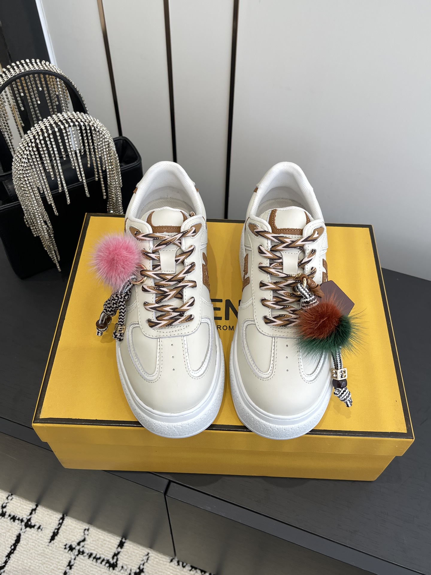 Fendi 380 25ss 厚底match系列 休闲 运动鞋