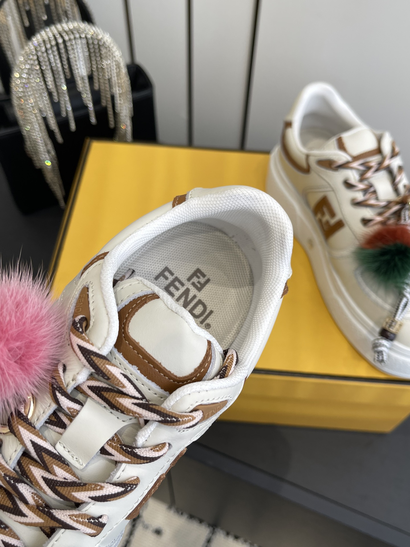 Fendi 380 25ss 厚底match系列 休闲 运动鞋