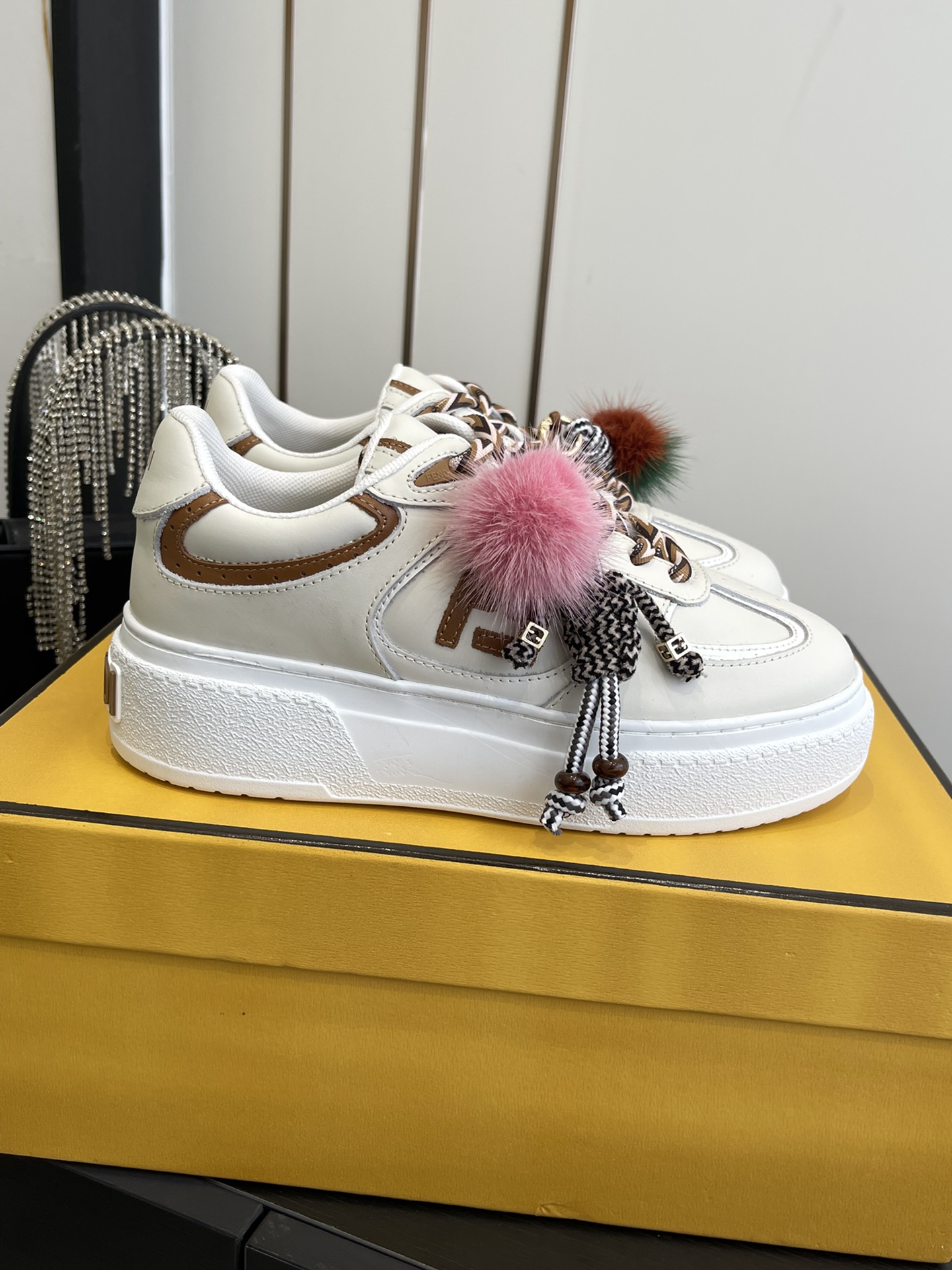 Fendi 380 25ss 厚底match系列 休闲 运动鞋