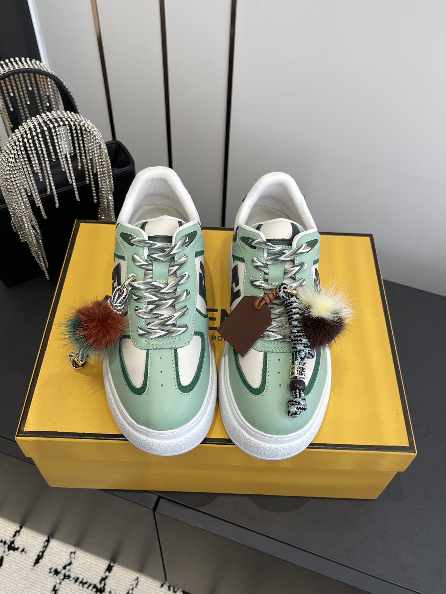 Fendi 380 25ss 厚底match系列 休闲 运动鞋