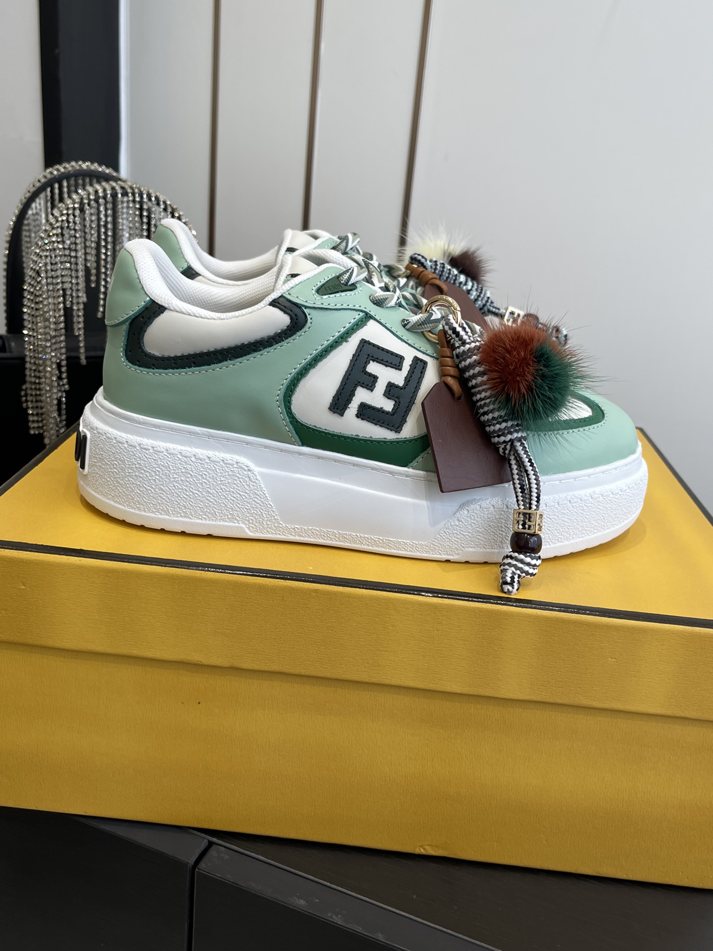 Fendi 380 25ss 厚底match系列 休闲 运动鞋