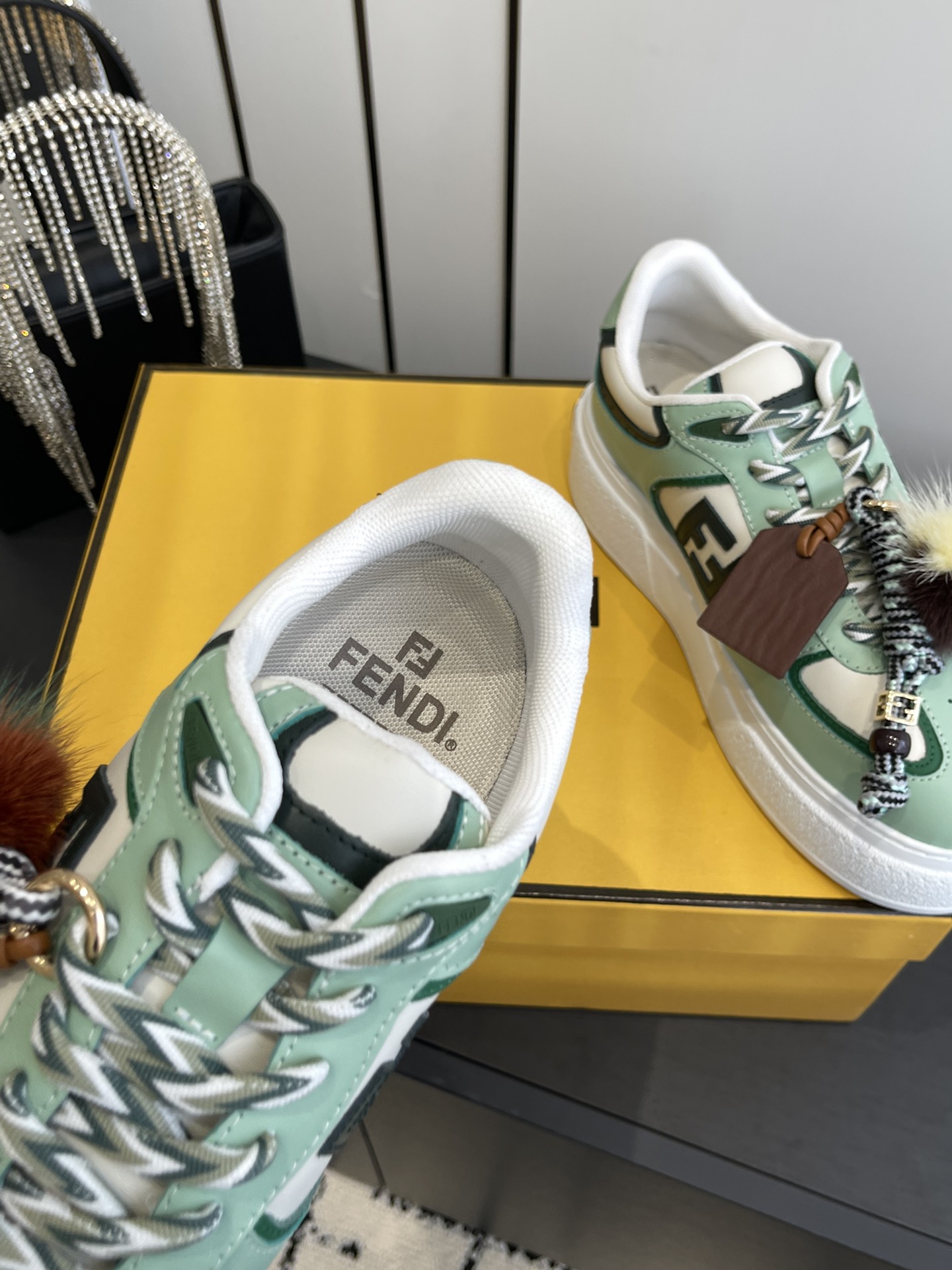 Fendi 380 25ss 厚底match系列 休闲 运动鞋