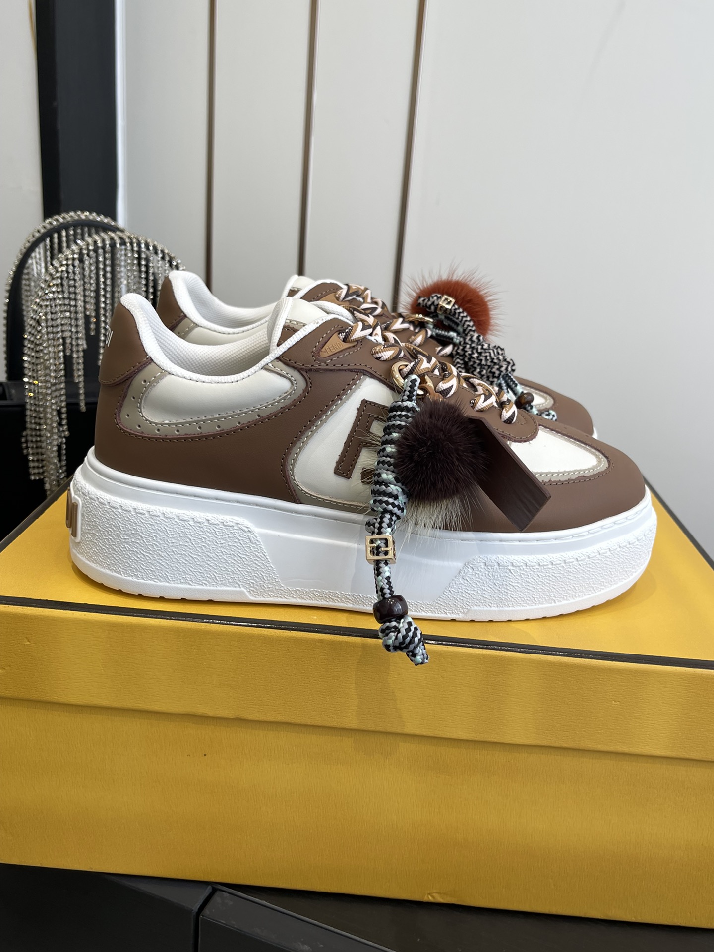 Fendi 380 25ss 厚底match系列 休闲 运动鞋