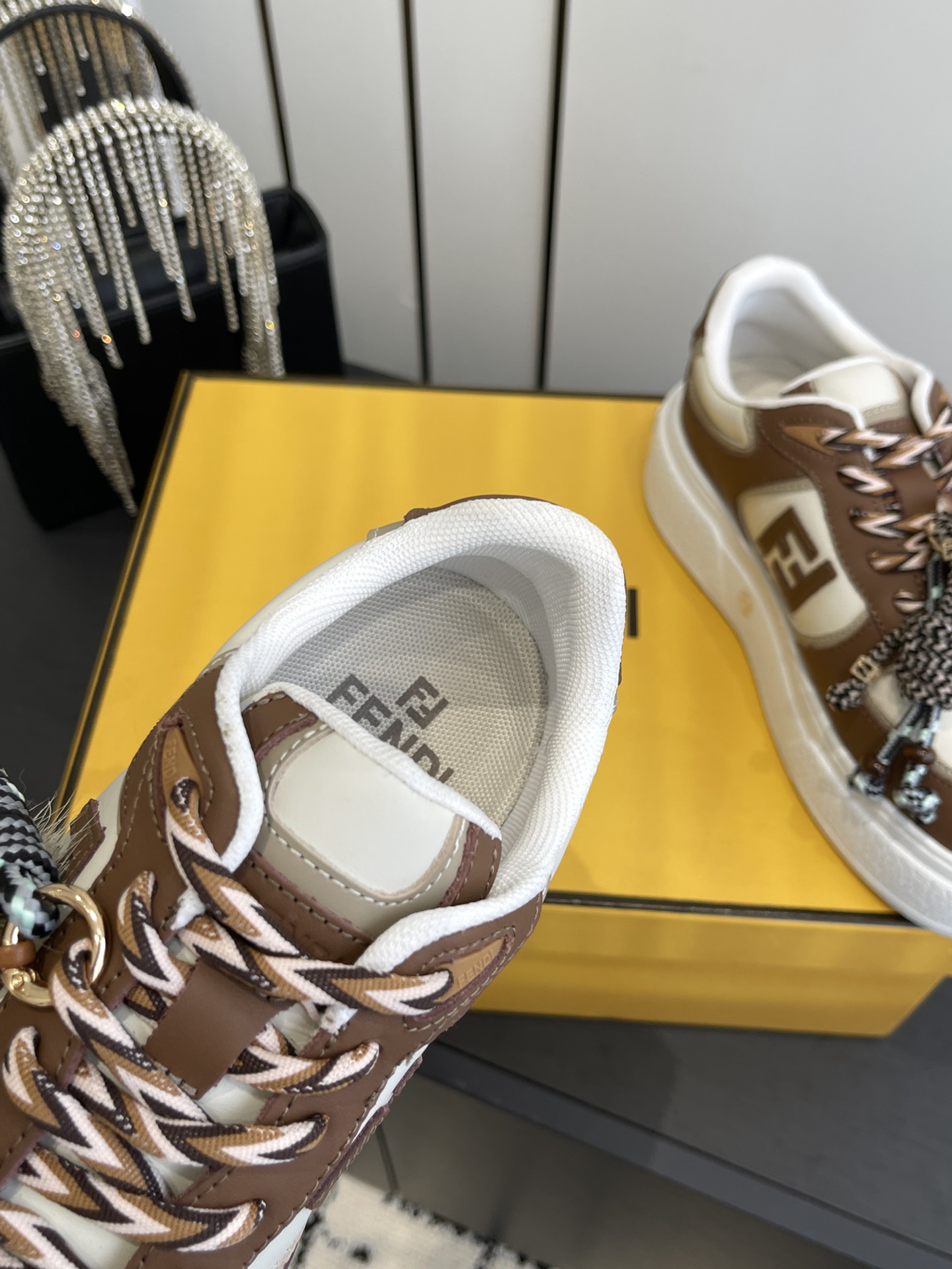 Fendi 380 25ss 厚底match系列 休闲 运动鞋