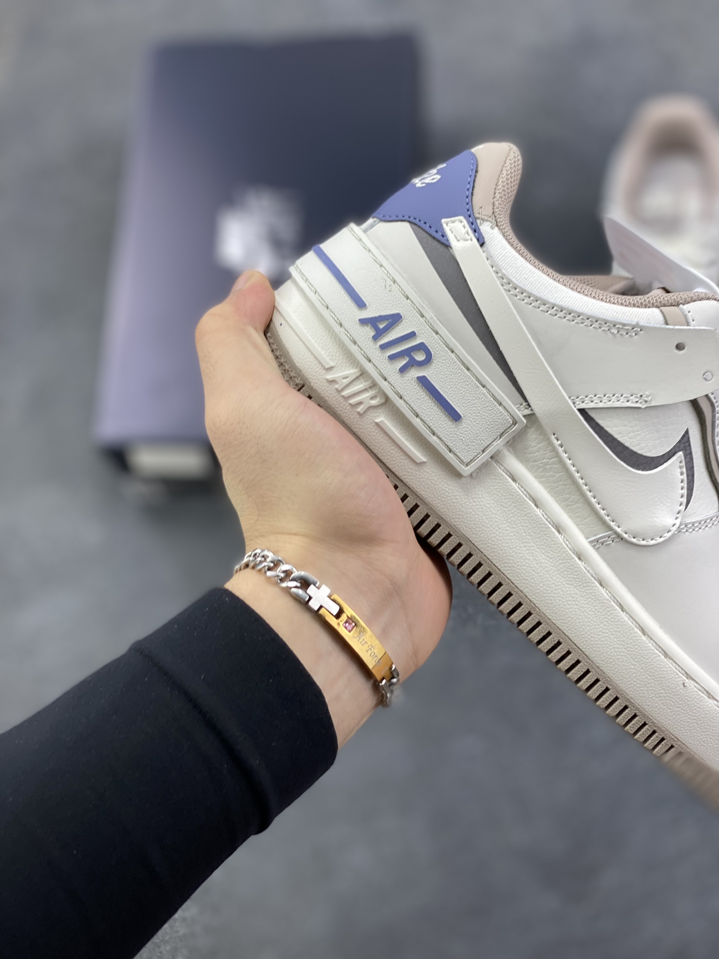 图片[6]-NK Air Force 1 Shadow 轻量增高低帮百搭板鞋\”拼接马卡龙\” 全新少女系解构主义设计双层轻量EVA发泡中底+防滑RB橡胶外圈底鞋底 原楦头原纸板 打造纯正空军版型 专注外贸渠道 全掌内置蜂窝气垫 原盒配件 原厂中底钢印、拉帮完美 货号： CO7594-101 尺码：35.5 36 36.5 37.5 38 38.5 39 40-选品中心