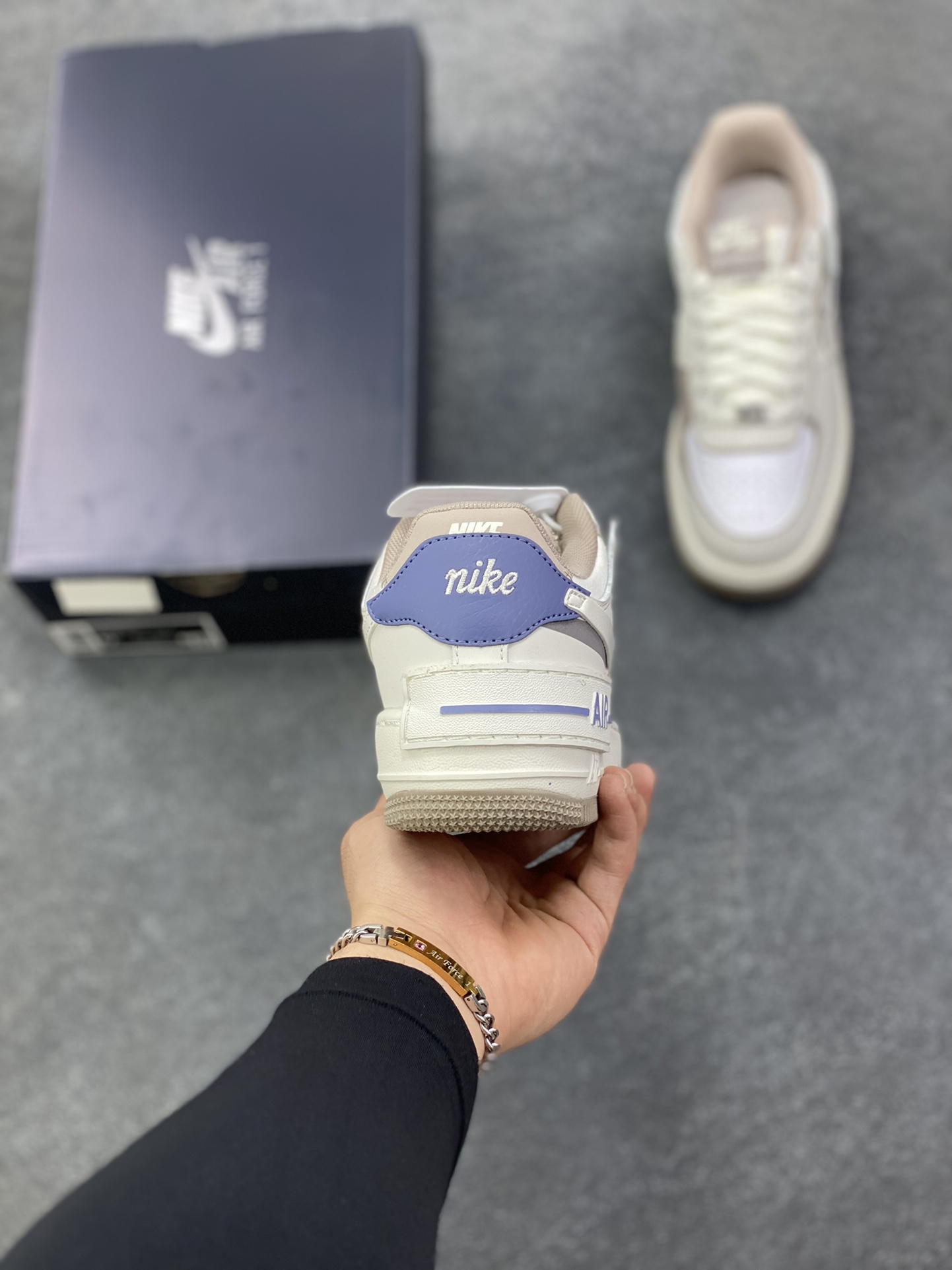 图片[4]-NK Air Force 1 Shadow 轻量增高低帮百搭板鞋\”拼接马卡龙\” 全新少女系解构主义设计双层轻量EVA发泡中底+防滑RB橡胶外圈底鞋底 原楦头原纸板 打造纯正空军版型 专注外贸渠道 全掌内置蜂窝气垫 原盒配件 原厂中底钢印、拉帮完美 货号： CO7594-101 尺码：35.5 36 36.5 37.5 38 38.5 39 40-选品中心