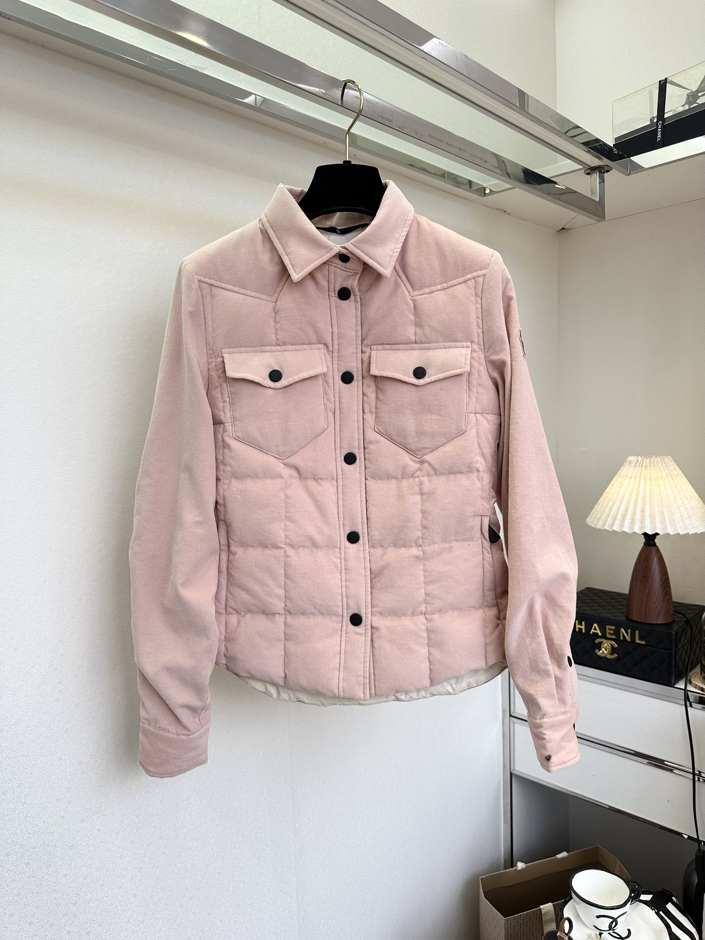 Moncler Velvet Panel Padded Down Ski Jacket Slim Fit 2 i1760340995 6785 0