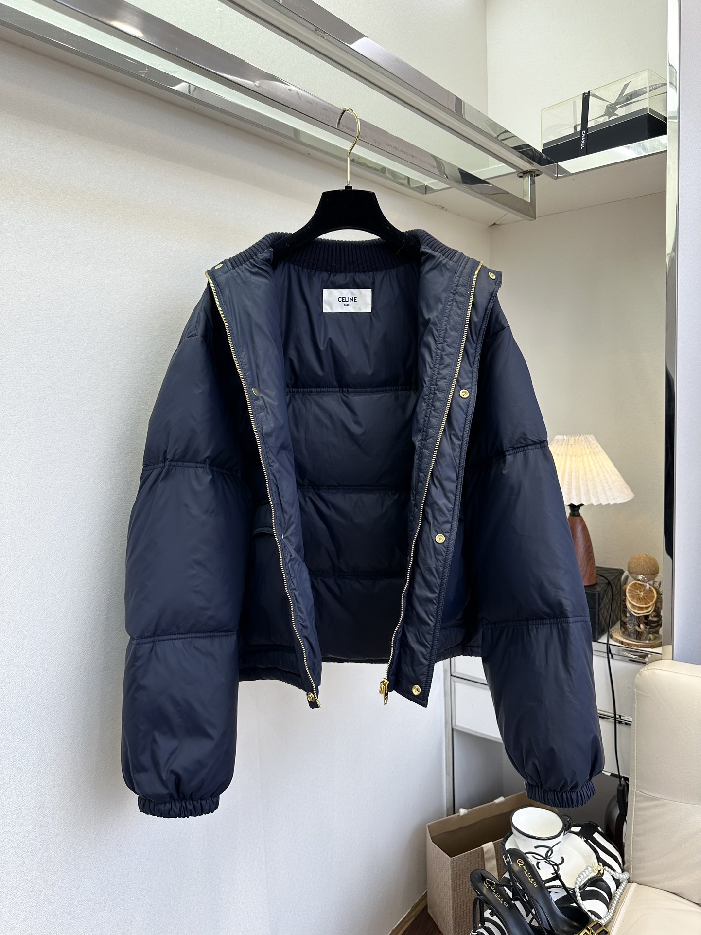 25 F 哇 这个羽绒面包服真的太吸睛了，宽松韩版版型 拼接螺纹针织小高领 冬天的抗寒战服²●SIZE 