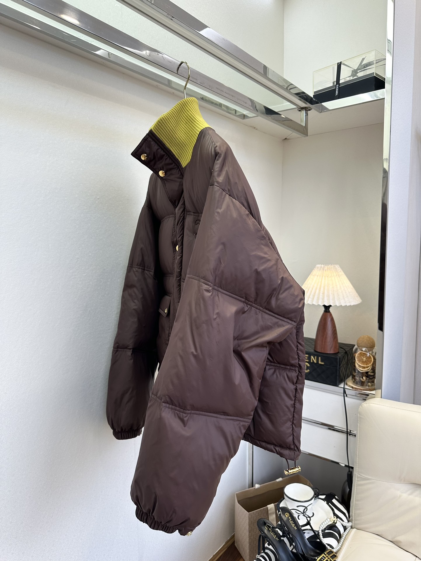 25 F 哇 这个羽绒面包服真的太吸睛了，宽松韩版版型 拼接螺纹针织小高领 冬天的抗寒战服²●SIZE 