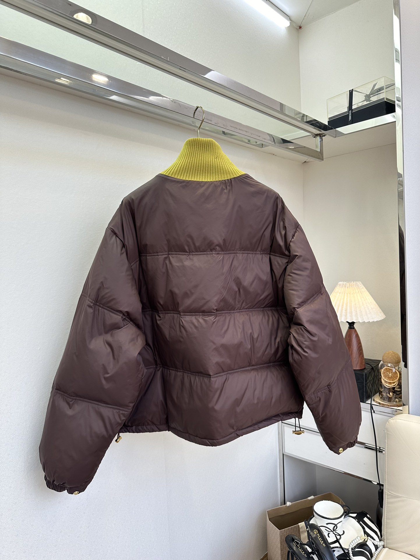 25 F 哇 这个羽绒面包服真的太吸睛了，宽松韩版版型 拼接螺纹针织小高领 冬天的抗寒战服²●SIZE 