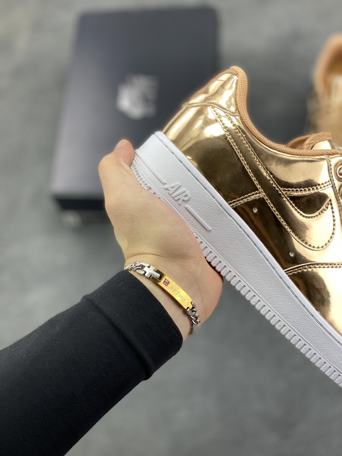 图片[6]-Air Force 1 Low 液态玫瑰金 原楦头原纸板 打造纯正空军版型 #专注外贸渠道 全掌内置蜂窝气垫 #原盒配件 原厂中底钢印、拉帮完美 货号：CQ6566-900 尺码：36 36.5 37.5 38 38.5 39 40 40.5 41 42 42.5 43 44 44.5 45-选品中心