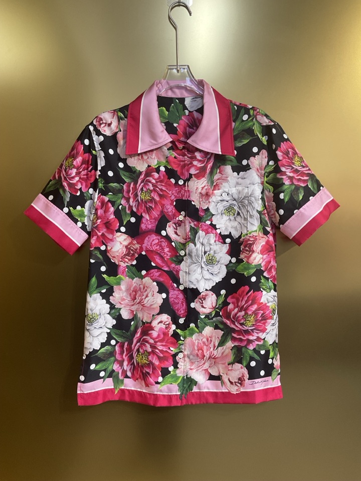 NO:933660,DG polka dot peony flower 16 mmi twill silk short-sleeved long shirt smlxlxxl, Dolce & Gabbana-clothing, Dolce&Gabbana, shirts, T-shirt, real silk,19860909DG波点牡丹花16姆米斜纹真丝短袖长衬衫smlxlxxl,杜嘉班纳-服装,Dolce&Gabbana,shirts,T-shirt,real silk,,Women's clothing