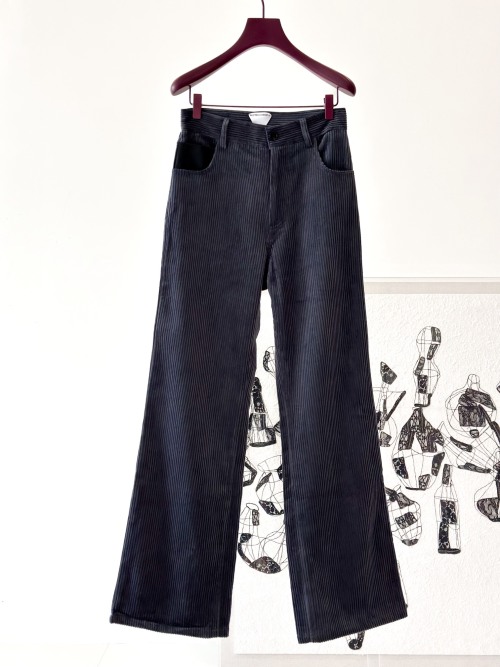 Bottega Veneta High-Waisted Corduroy Wide Leg Pants - Timeless Style 1 Bottega Veneta High-Waisted Corduroy Wide Leg Pants - Timeless Style