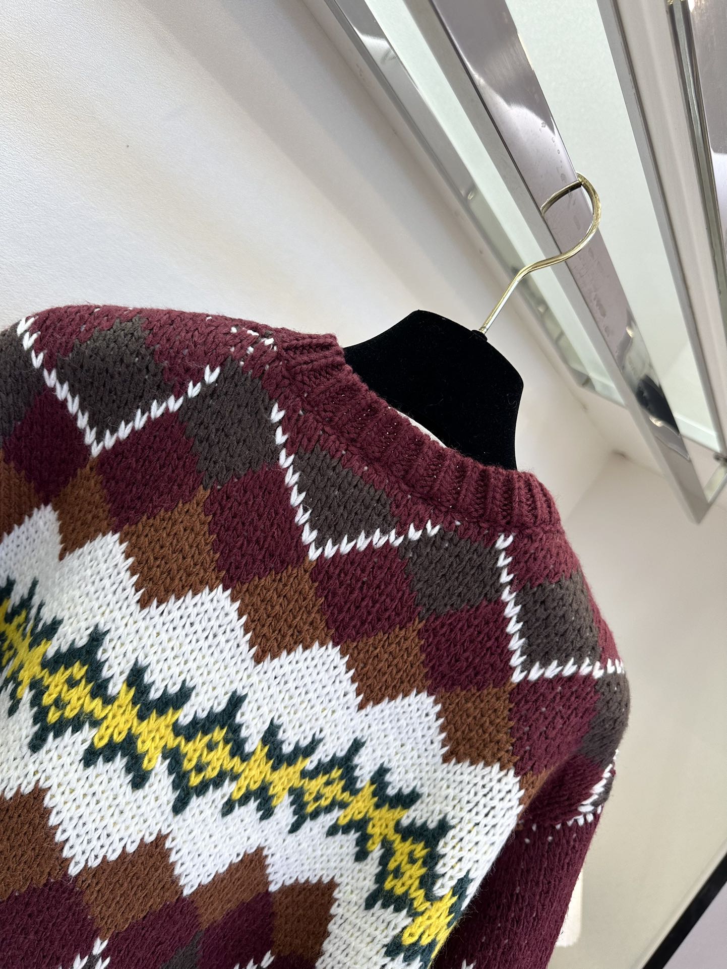 25 F 秋冬新款费尔岛提花羊毛针织毛衣 一眼就被这配色深深吸引住了 粗纹路的执法 好显高级² ●SIZ