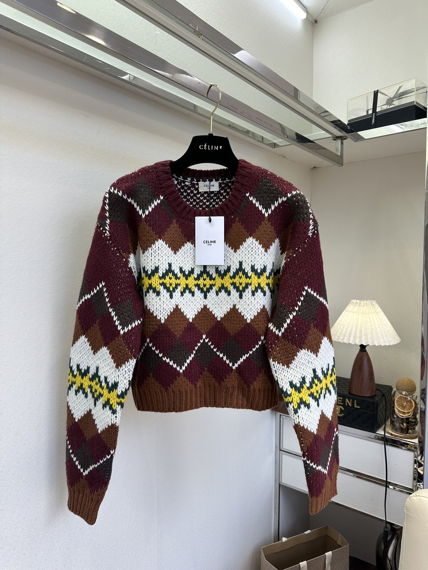 25 F 秋冬新款费尔岛提花羊毛针织毛衣 一眼就被这配色深深吸引住了 粗纹路的执法 好显高级² ●SIZ