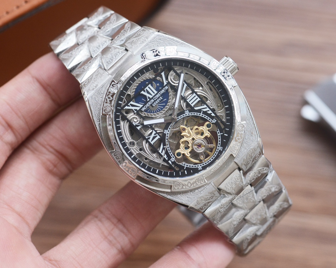 NO:602694,Gold Latest Carved Case Watch Vacheron Constantin/Best Carved Case Design/Exclusive First Release [Type] Fine Men’s Watch [Watch Strap] Carved 316 Stainless Steel Strap [Movement] Fully Automatic Mechanical Movement [Mirror] Mineral Strengthened Glass (Higher Definition) Elegant Taste Vast and Ingenious A Wrist Treasure Size 41m/12m Welcome to reprint!  ,,vacheron19860909金 最 新 雕花壳腕表 江诗丹顿/最佳雕花壳设计/独家首发【类型】精品男士腕表【表带】雕花316精钢表带【机芯】全自动机械机芯【镜面】矿物质强化玻璃（更高清） 品味高雅 浩瀚大气 匠心独运 腕间瑰宝 尺寸 41m/12m 欢迎转载！,,vacheron,Watch