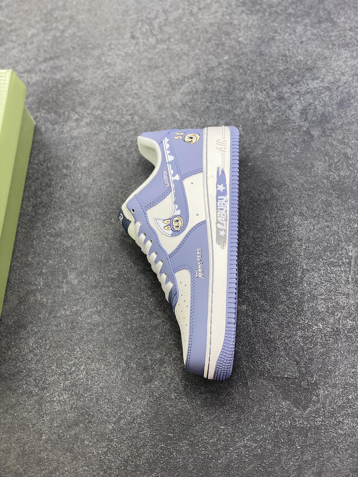 图片[7]-NIke Air Force 1 \’07 Low “灰色涂鸦拉布布”空军一号 低帮 运动鞋 休闲鞋 折边针车 工艺难度大 原楦头原纸板 原装鞋盒 定制五金配件 内置全掌气垫 原厂鞋底 货号：KJ5188-004 尺码：36 36.5 37.5 38 38.5 39 40 40.5 41 42 42.5 43 44 44.5 45-选品中心