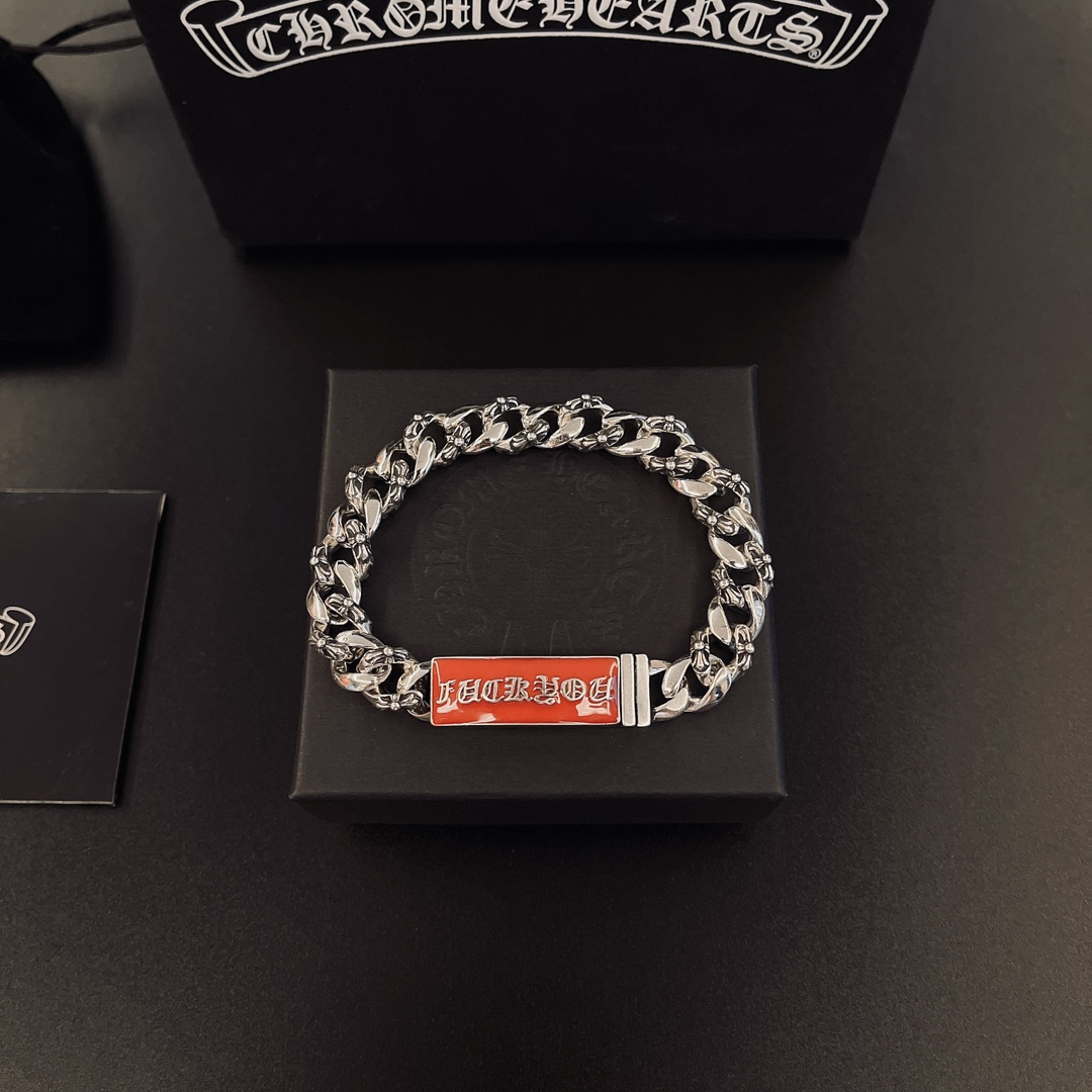 NO:581740,So handsome, the latest Chrome Hearts. No explosions, no hair. Factory direct sales. Original one-to-one replica. Chrome Hearts Bracelet, fine jewelry, chrome hearts, bracelet.19860909太帅爆了最新款克罗心 不爆不发 厂家直销 原版一比一复刻 克罗心手链,饰品精品,chrome hearts,bracelet,Jewelry