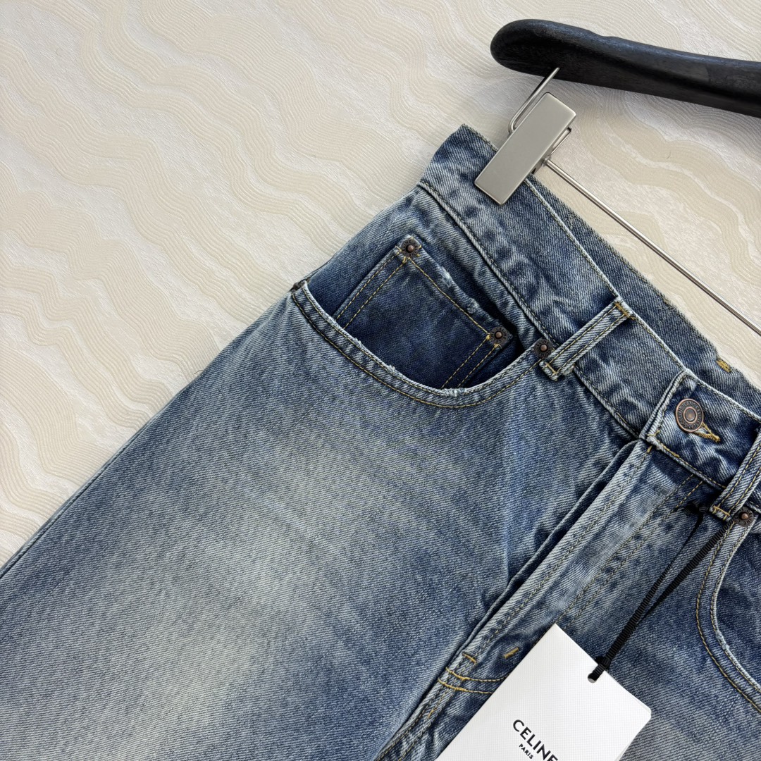 独家首发❤️原单品质❤️CE神裤再现✌️复古做旧牛仔裤！定制洗水进口面料质感超赞！简单粗暴百搭高街时髦炸