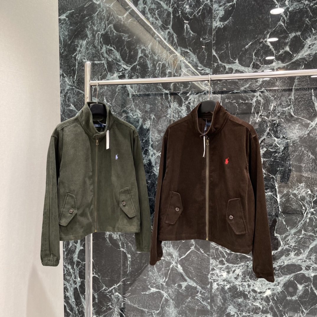 拉夫 25秋冬新款 灯芯绒夹克外套 胸前经典刺绣品牌标志 高订面料撞色精致刺绣定染色系低调奢华 减龄少女