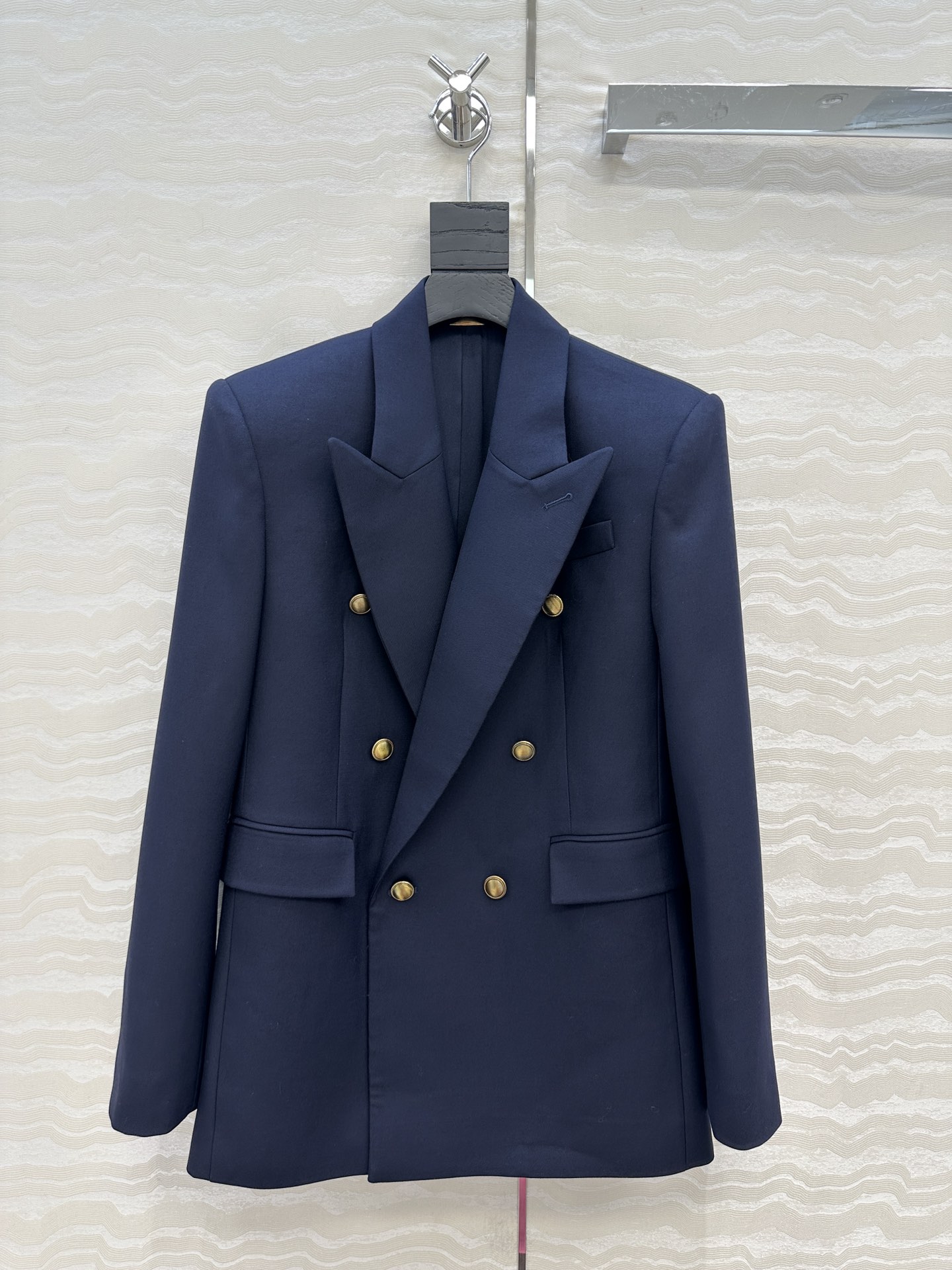 独家首发！原单品质❤️slP🆕高智感穿搭！宋佳 李宇春同款。美式海军蓝金扣西装！蓝潇洒帅气的高级羊毛大西