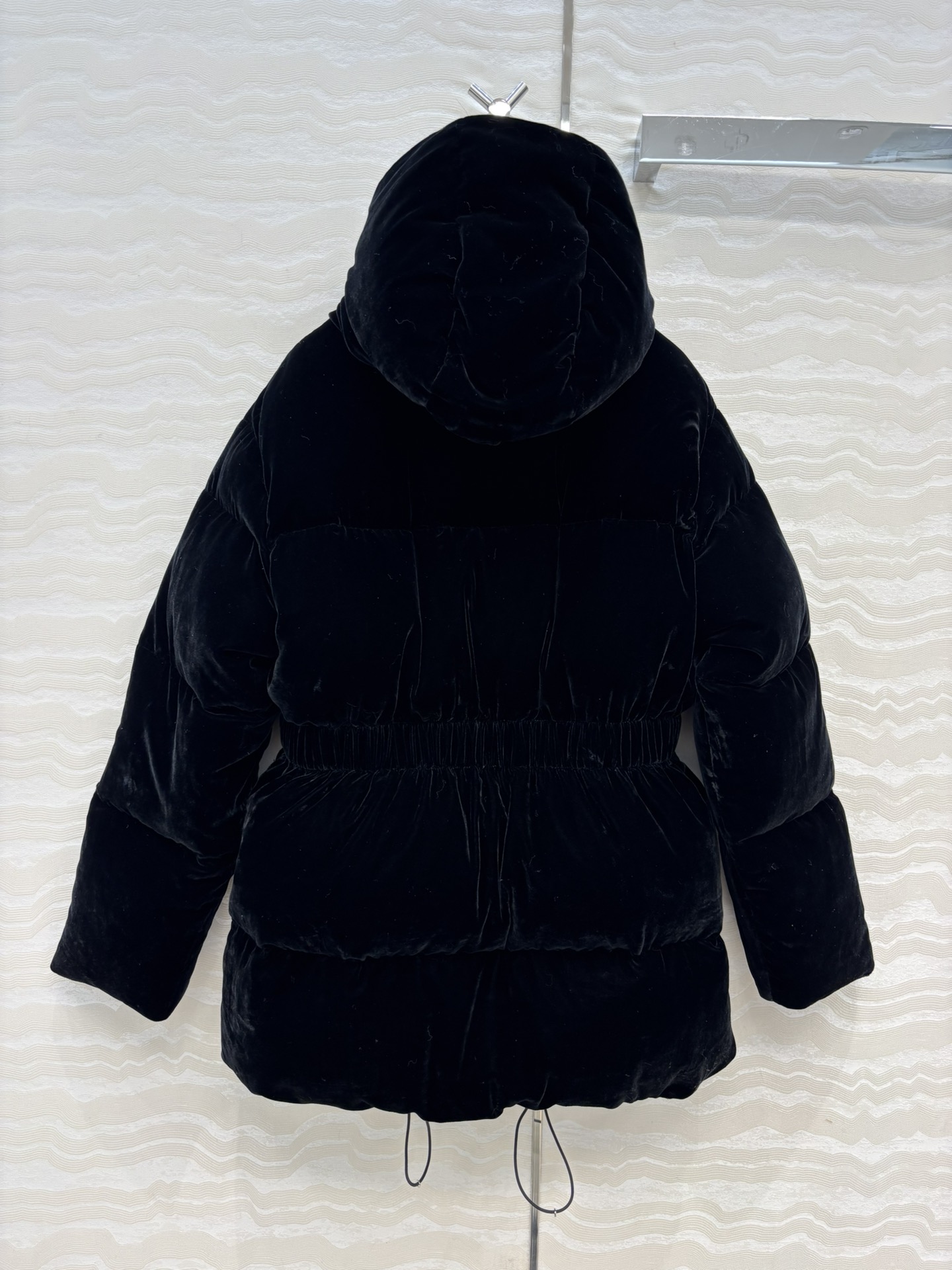 独家首发❤️高端原单品质PR时髦精穿搭！蚂蚁腰连帽丝绒羽绒服！松紧束腰丝绒羽绒！不挑个子立体剪裁收腰版型