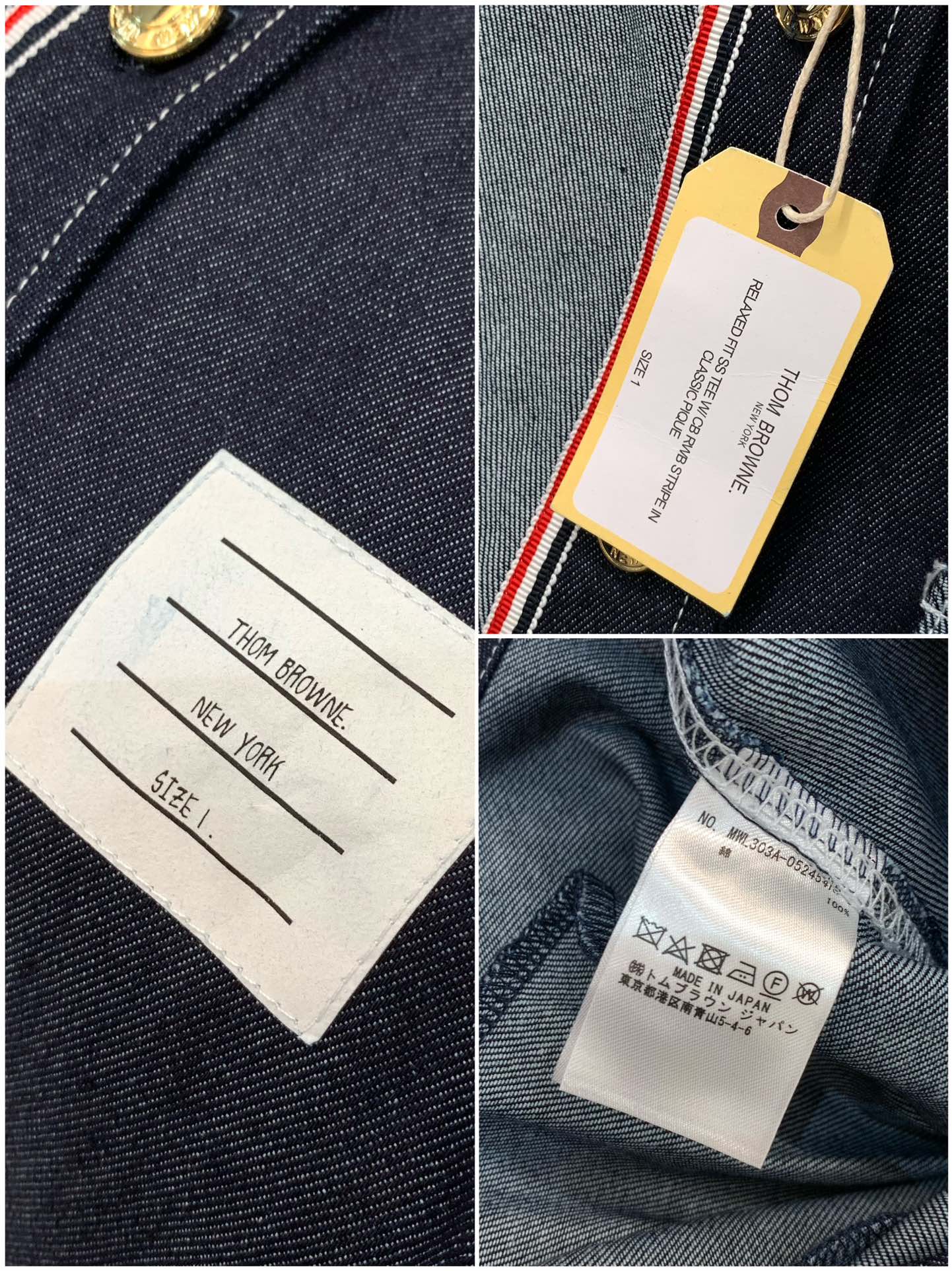 ，Tom Browne 汤姆.布朗，2025秋季最新品，专柜同步有售，原单狠货，时尚休闲牛仔拼接衬衫，上