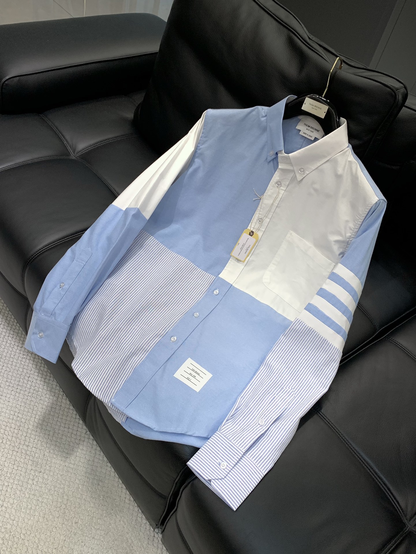 ，Tom Browne 汤姆.布朗，2025秋季最新品，专柜同步有售，原单狠货，时尚休闲长袖衬衫，上身很