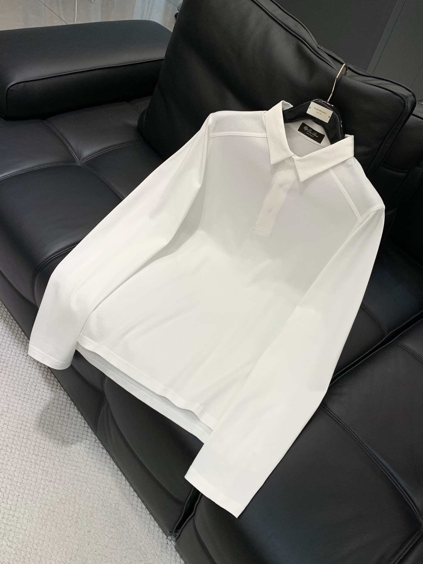 ，lp🆕翻领长袖材质 棉尺码M L XLM肩宽42胸围102衣长72L肩43袖长67胸围106衣长74 