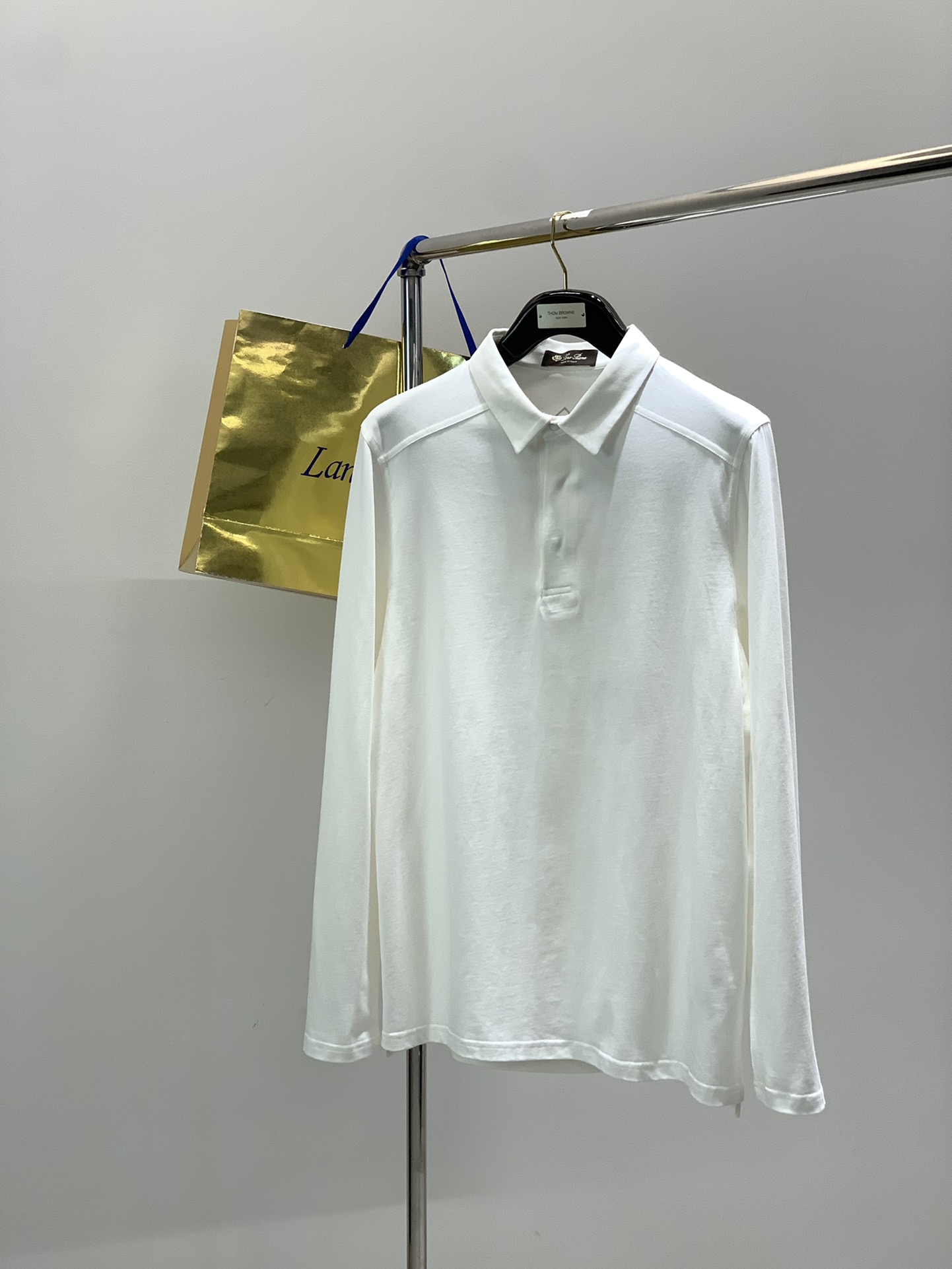 ，lp🆕翻领长袖材质 棉尺码M L XLM肩宽42胸围102衣长72L肩43袖长67胸围106衣长74 