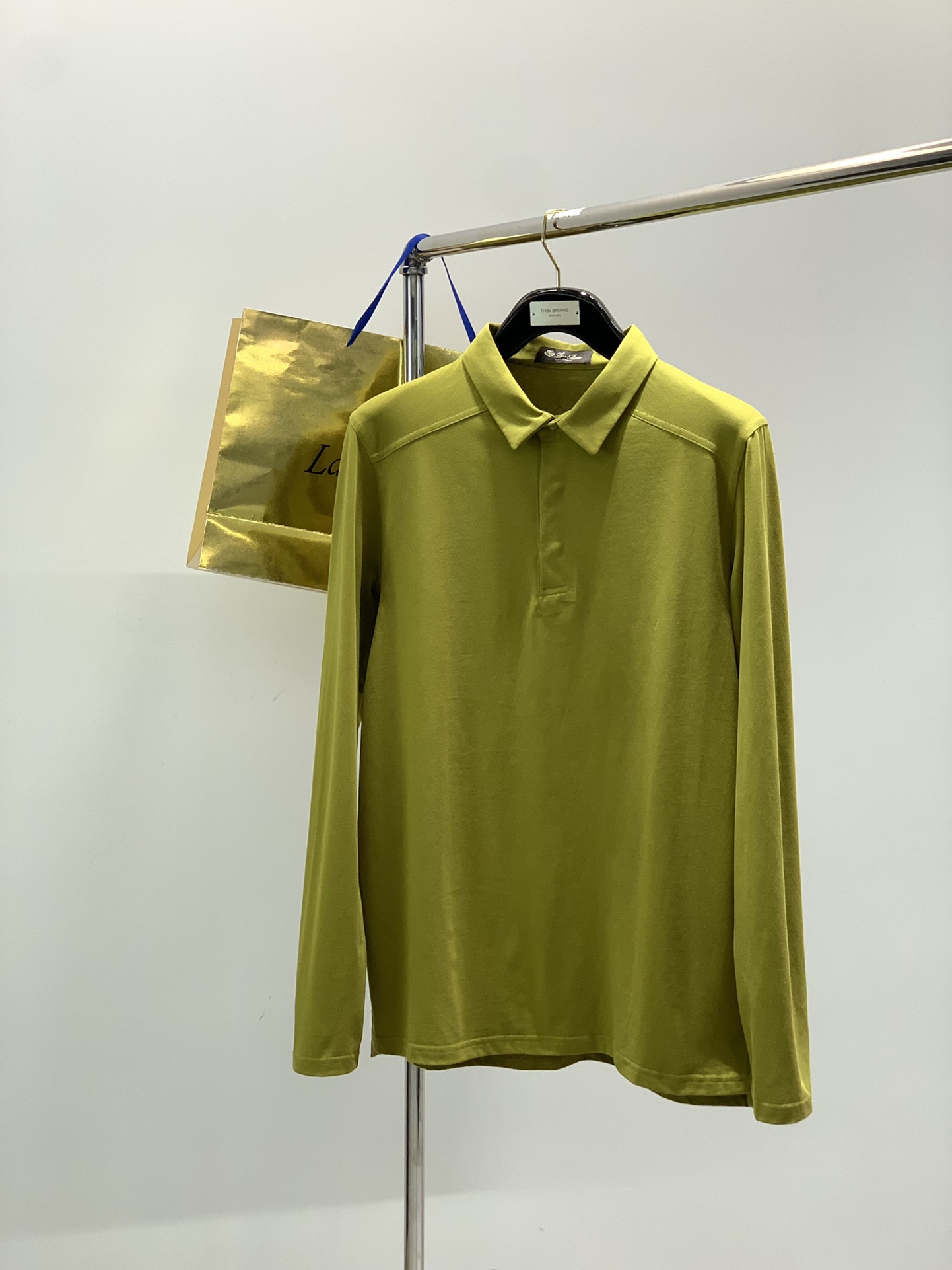 ，lp🆕翻领长袖材质 棉尺码M L XLM肩宽42胸围102衣长72L肩43袖长67胸围106衣长74 