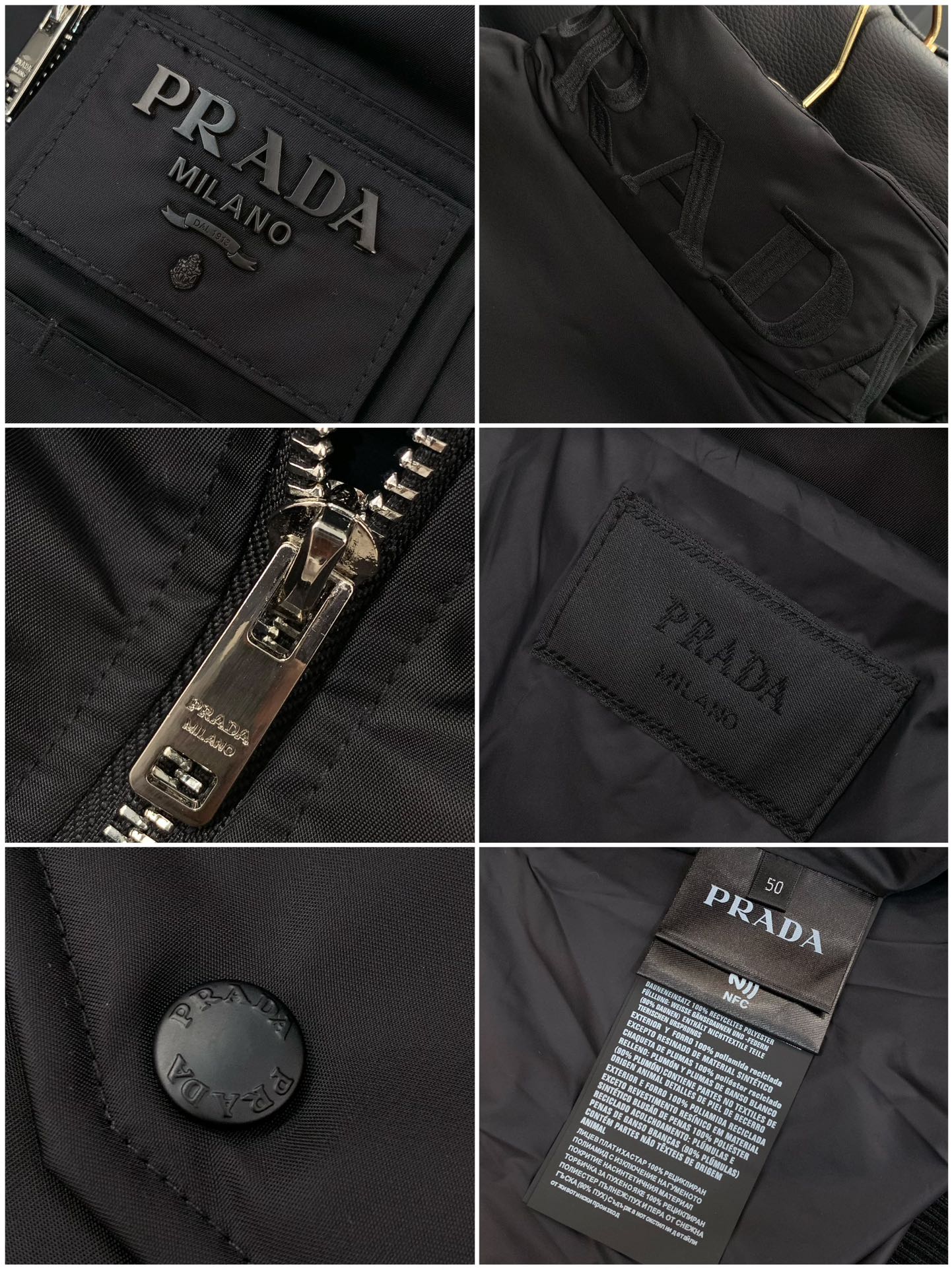 ，PRADA 普拉达，2025冬季最新品，专柜同步有售，时尚休闲羽绒服，进口原版面料，做工极为复杂，唯一