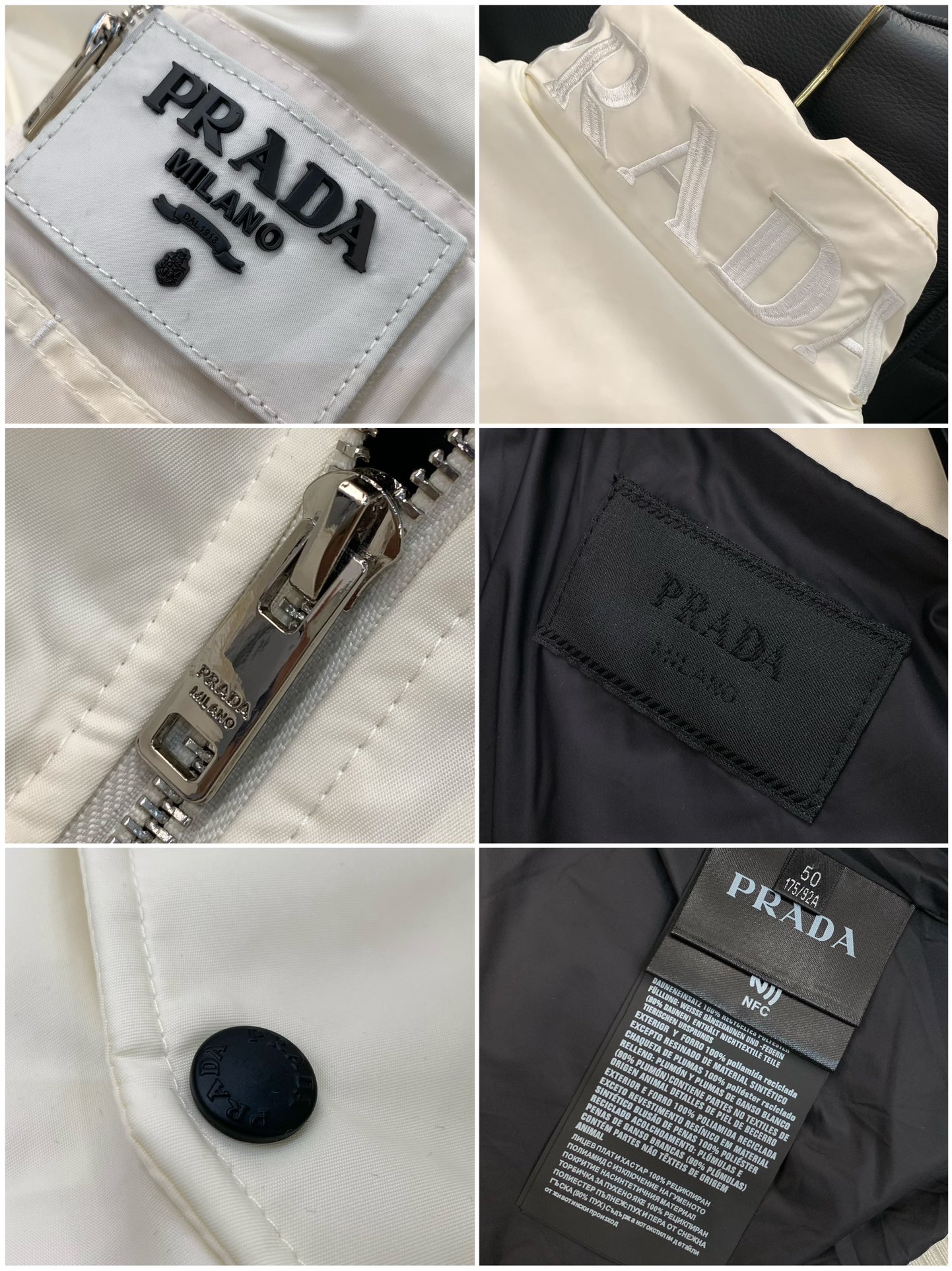，PRADA 普拉达，2025冬季最新品，专柜同步有售，时尚休闲羽绒服，进口原版面料，做工极为复杂，唯一