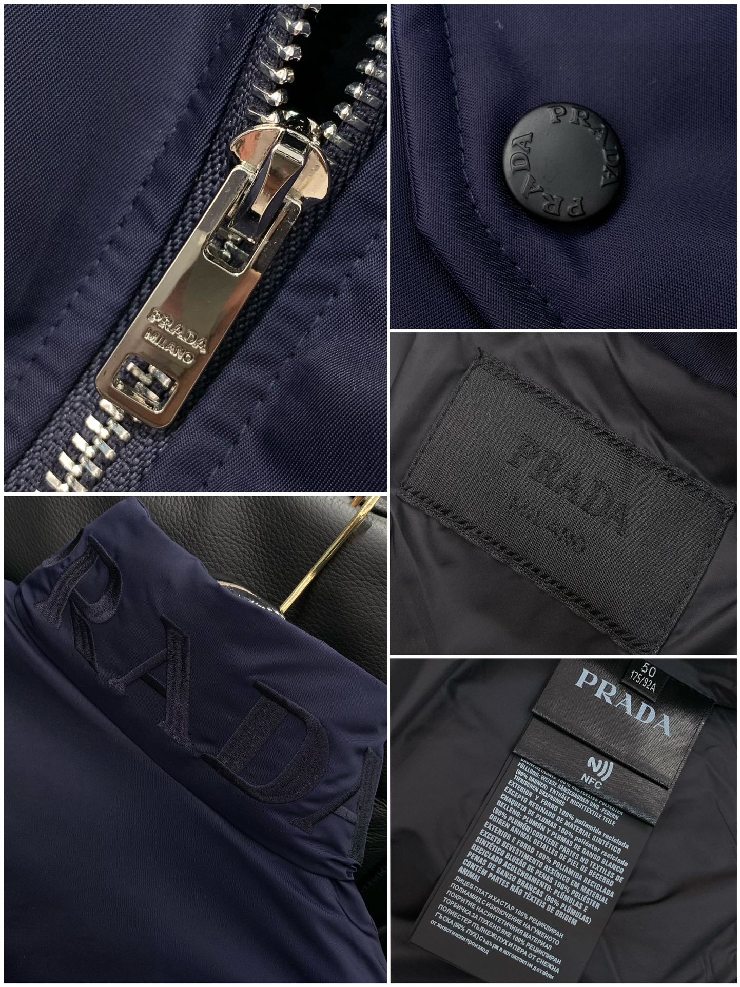 ，PRADA 普拉达，2025冬季最新品，专柜同步有售，时尚休闲羽绒服，进口原版面料，做工极为复杂，唯一